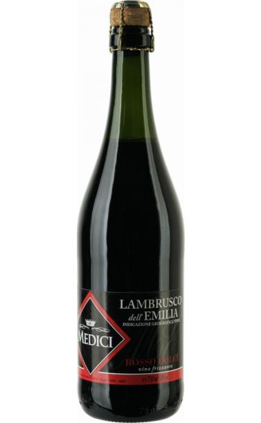 Вино Lambrusco Rosso Emilia IGT Dolce. Lunato Lambrusco dell’Emilia Rosso 0.75 л.