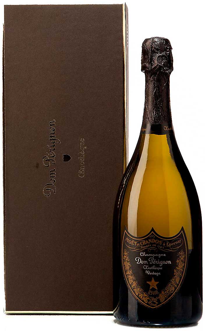 Шампанское белое брют Dom Perignon Millesime Vintage 1982 год в деревянной  коробке, 0.75л, купить в Москве - цена