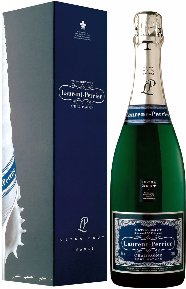 Шампанское белое брют Laurent Perrier Ultra в подарочной упаковке, 0.75л,  купить в Москве - цена