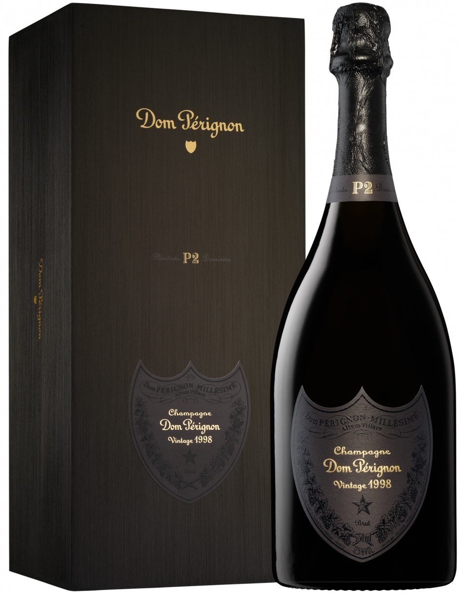 Шампанское белое экстра брют Dom Perignon P2 Vintage 1998 год в подарочной  упаковке коллекционное, 0.75л, купить в Москве - цена