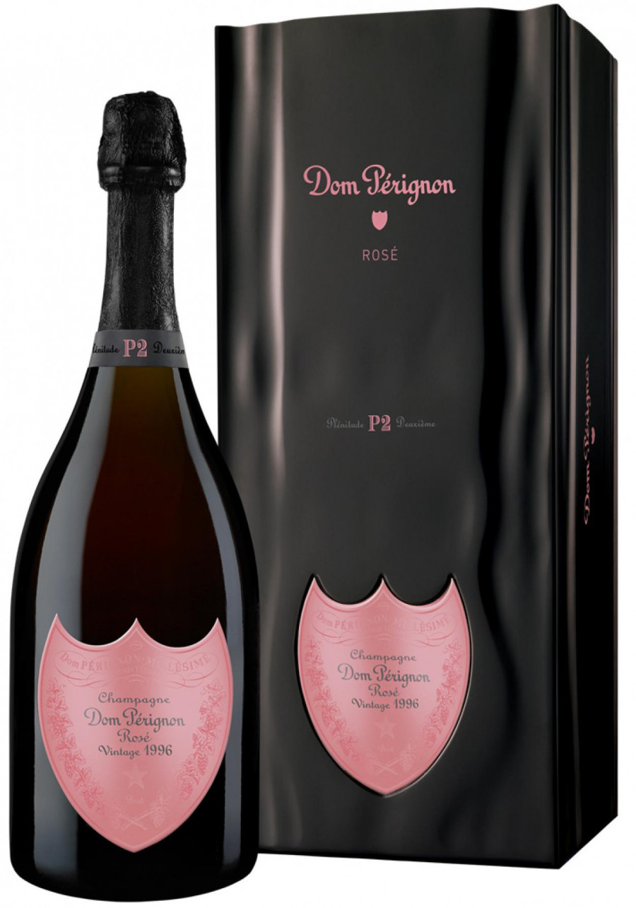 Шампанское розовое экстра брют Dom Perignon P2 1996 год в деревянной  коробке, 0.75л, купить в Москве - цена